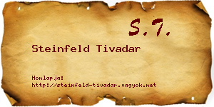 Steinfeld Tivadar névjegykártya
